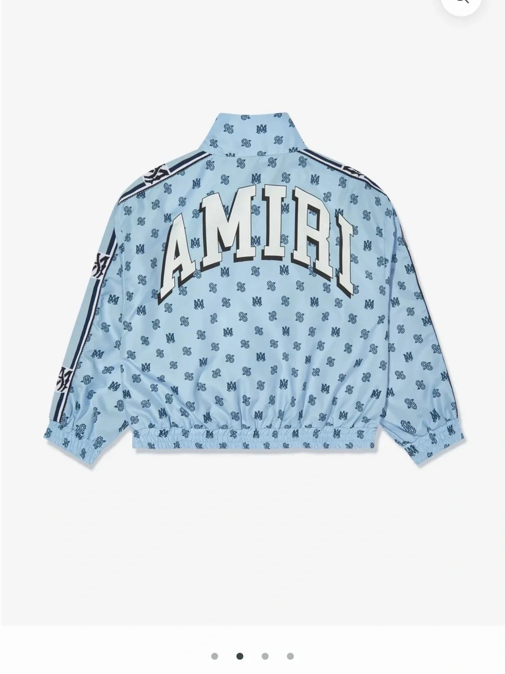 AMIRI Kids Baby Blue Logo-Print Puffer Jacket 12y